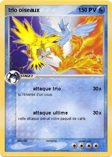 Pokemon trio oiseaux