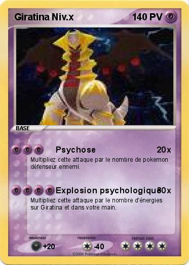 Pokemon Giratina Niv.x