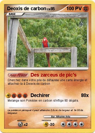 Pokemon Deoxis de carbon