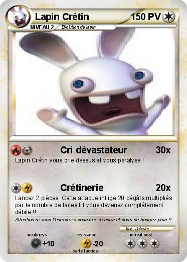 Pokemon Lapin Crétin