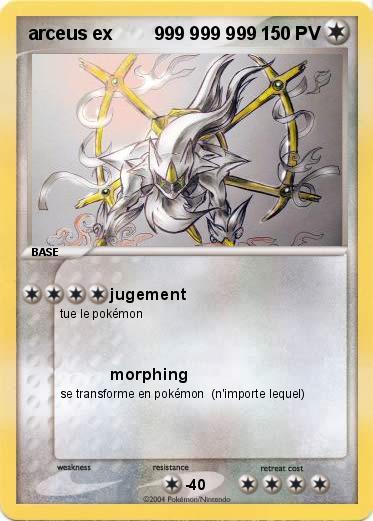 Pokemon arceus ex        999 999 999    