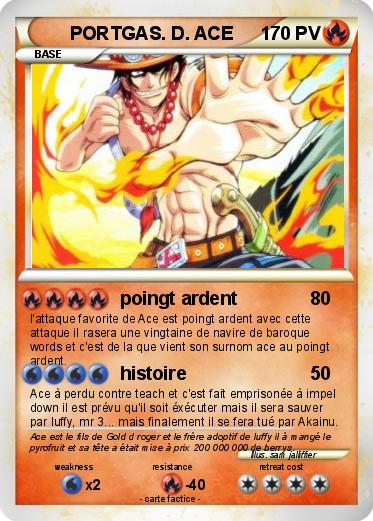 Pokemon PORTGAS. D. ACE
