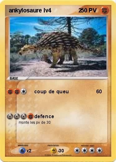 Pokemon ankylosaure lv4                 2