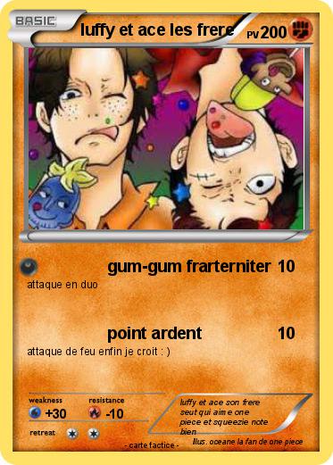 Pokemon luffy et ace les frere