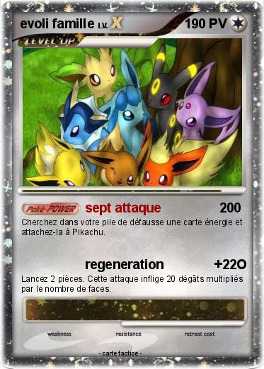 Pokemon evoli famille