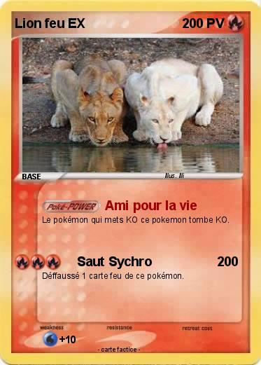 Pokemon Lion feu EX