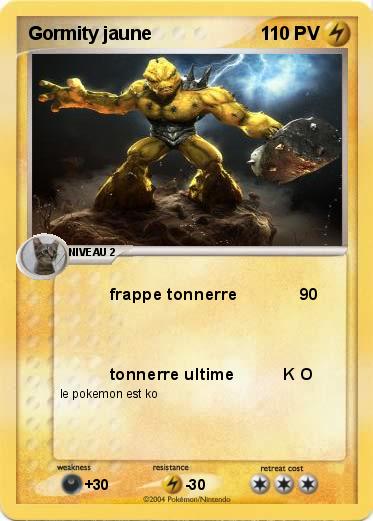 Pokemon Gormity jaune