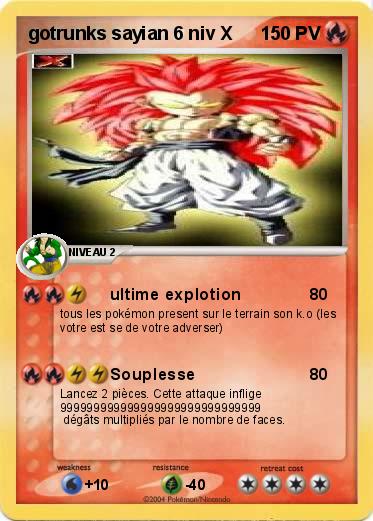 Pokemon gotrunks sayian 6 niv X