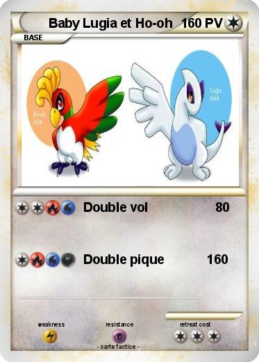 Pokemon Baby Lugia et Ho-oh