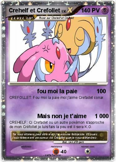 Pokemon Crehelf et Crefollet