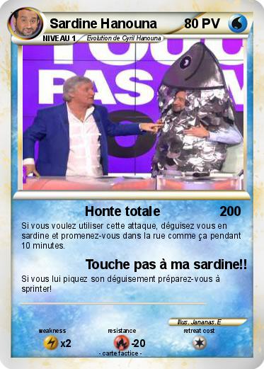 Pokemon Sardine Hanouna
