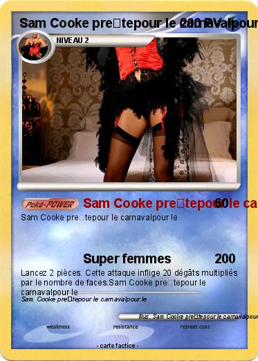 Pokemon Sam Cooke prêtepour le carnavalpour le