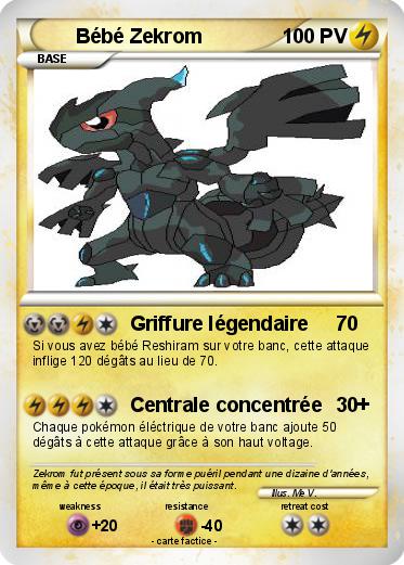 Pokemon Bébé Zekrom
