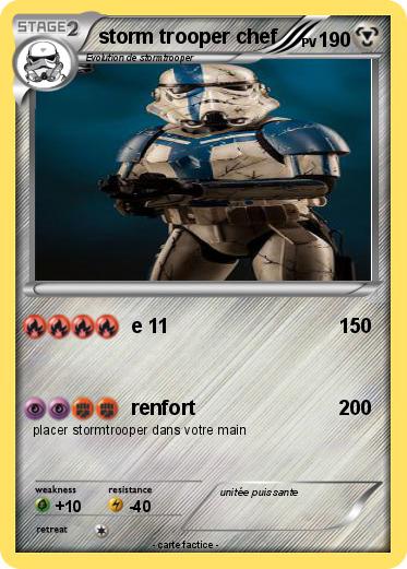 Pokemon storm trooper chef
