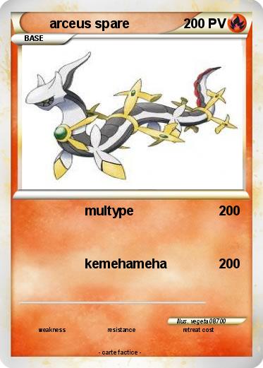 Pokemon arceus spare