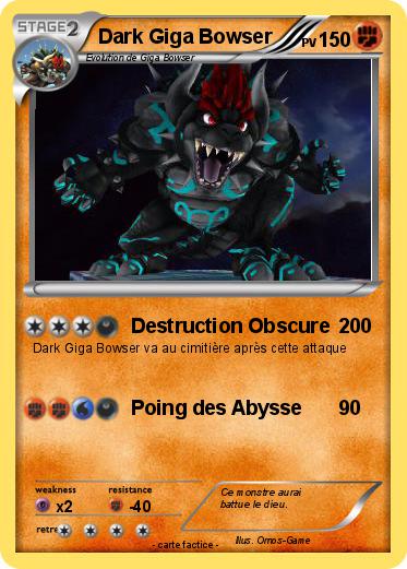 Pokemon Dark Giga Bowser