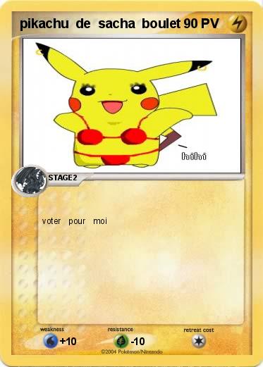 Pokemon pikachu  de  sacha  boulet