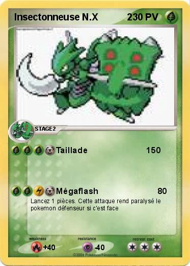 Pokemon Insectonneuse N.X           2
