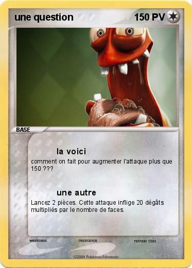 Pokemon une question