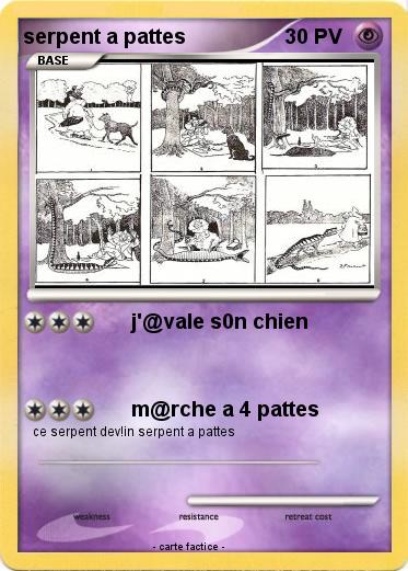 Pokemon serpent a pattes