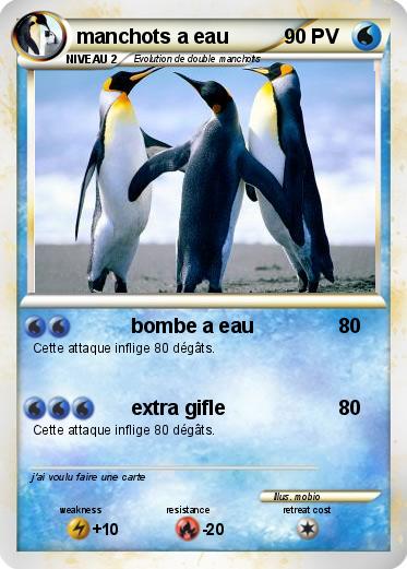 Pokemon manchots a eau