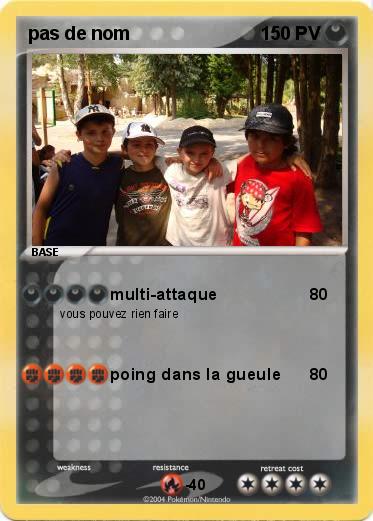 Pokemon pas de nom