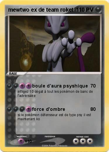 Pokemon mewtwo ex de team roket