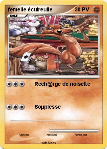 Pokemon femelle écuireulle