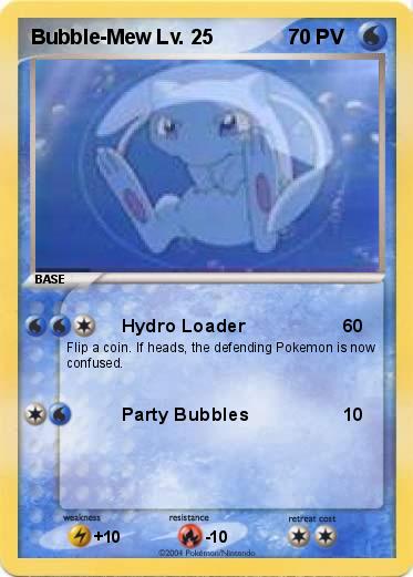Pokemon Bubble-Mew Lv. 25