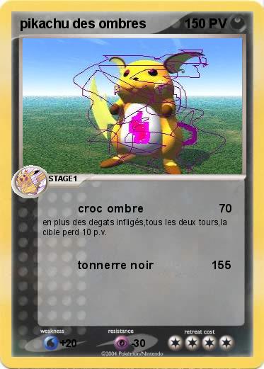 Pokemon pikachu des ombres