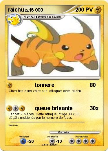 Pokemon raichu