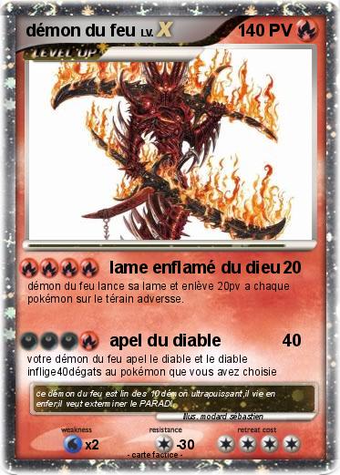 Pokemon démon du feu