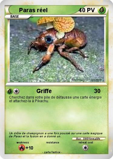Pokemon Paras réel
