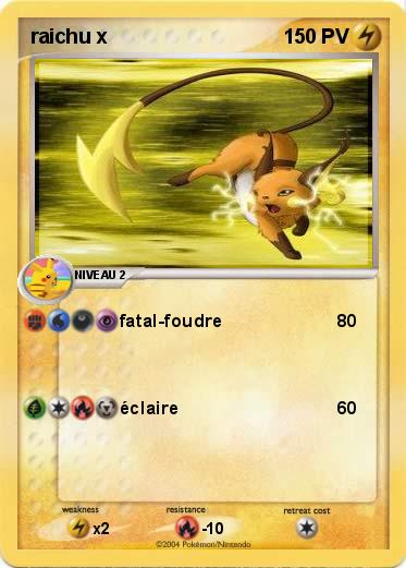 Pokemon raichu x