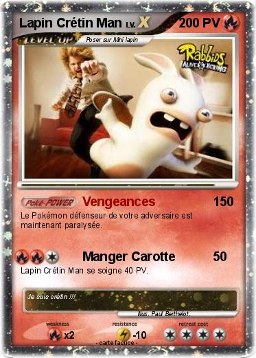Pokemon Lapin Crétin Man