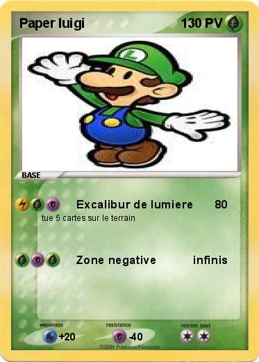 Pokemon Paper luigi
