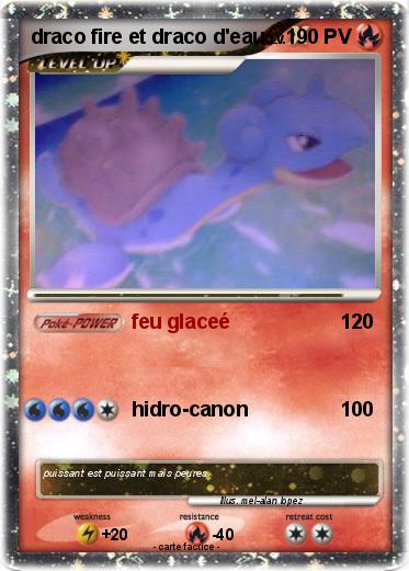 Pokemon draco fire et draco d'eau