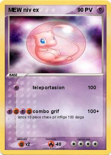 Pokemon MEW niv ex