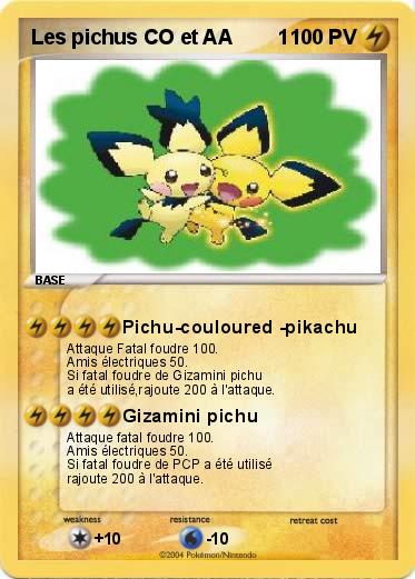 Pokemon Les pichus CO et AA        1
