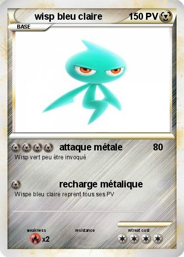 Pokemon wisp bleu claire