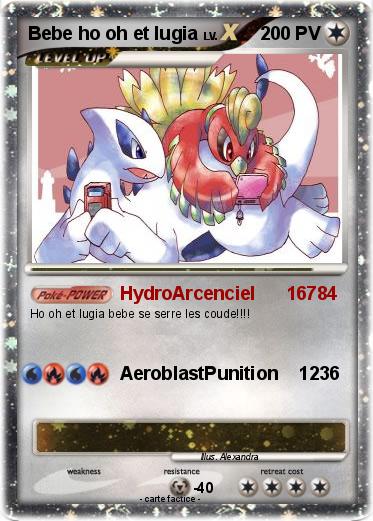 Pokemon Bebe ho oh et lugia