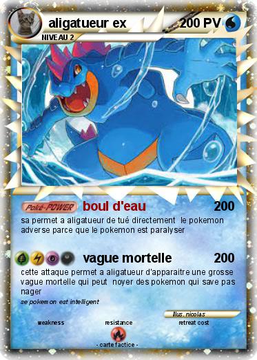 Pokemon aligatueur ex
