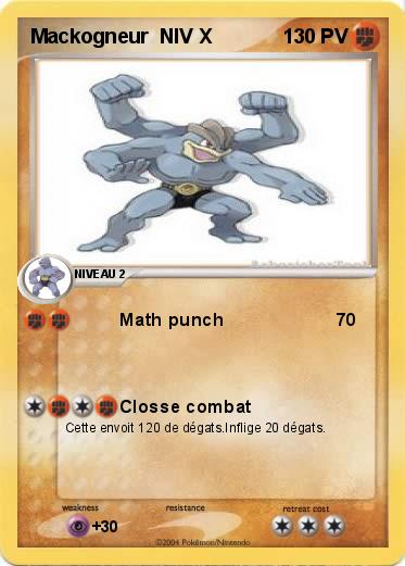Pokemon Mackogneur  NIV X