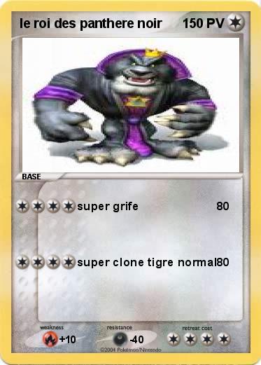 Pokemon le roi des panthere noir