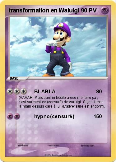 Pokemon transformation en Waluigi