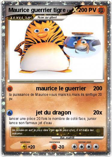 Pokemon Maurice guerrier tigre
