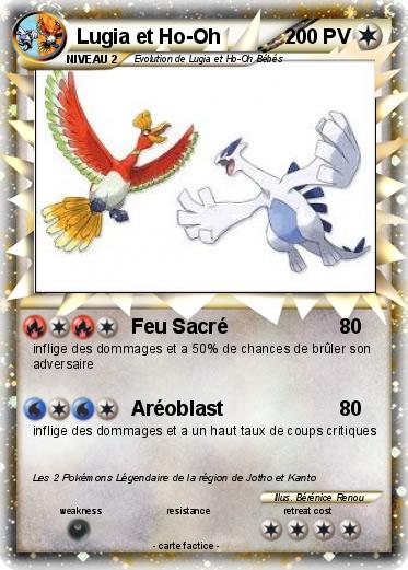 Pokemon Lugia et Ho-Oh