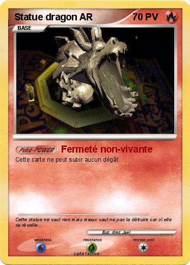 Pokemon Statue dragon AR