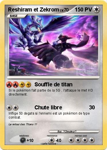 Pokemon Reshiram et Zekrom