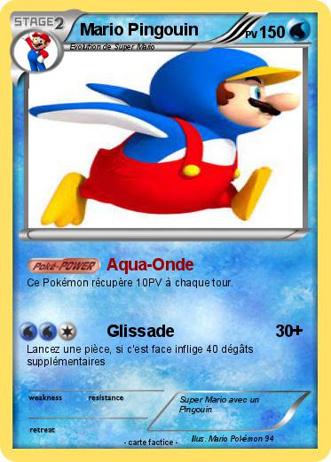 Pokemon Mario Pingouin